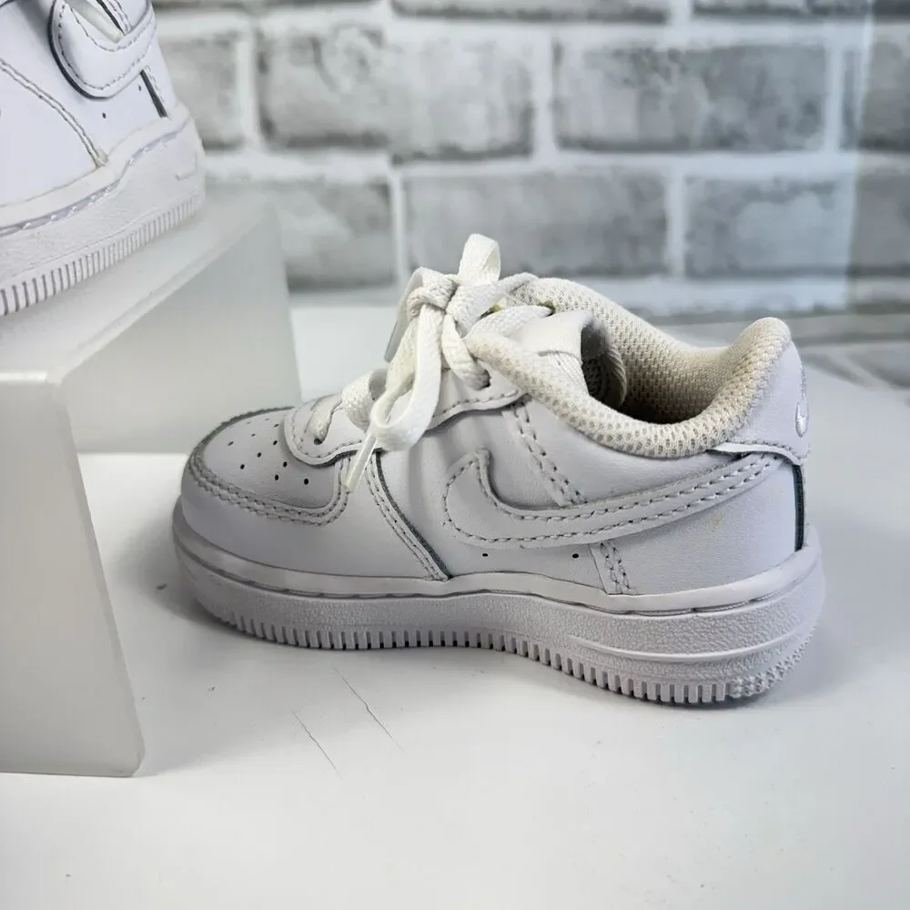 Nike Air Force 1 Low Toddler Size 5 C Triple White Athletic Shoes Sneakers